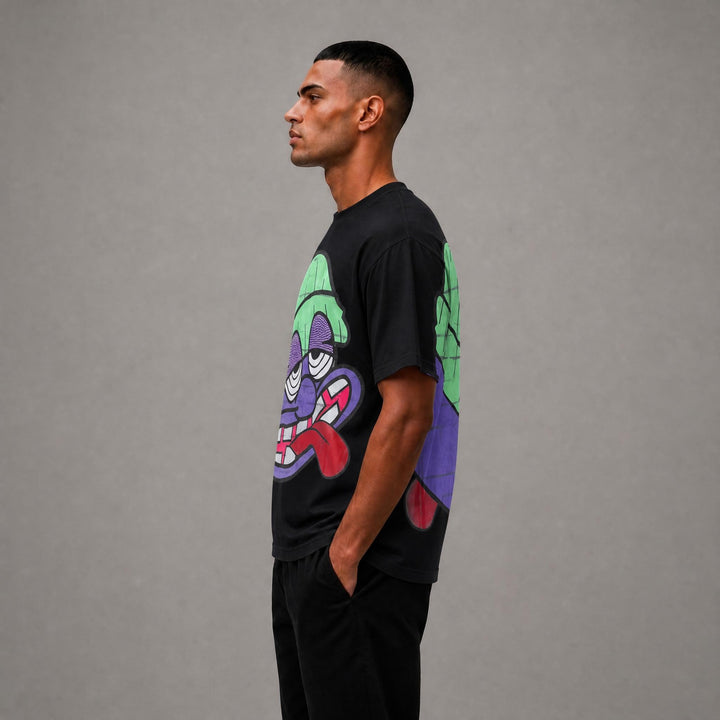 Dazed Cropped Tee - Black