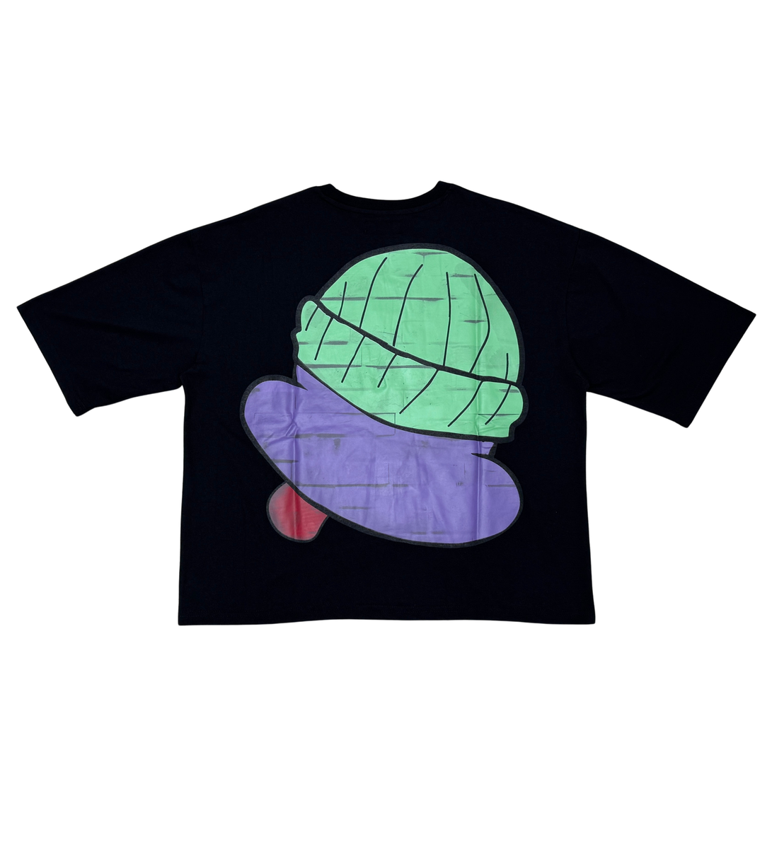 Dazed Cropped Tee - Black