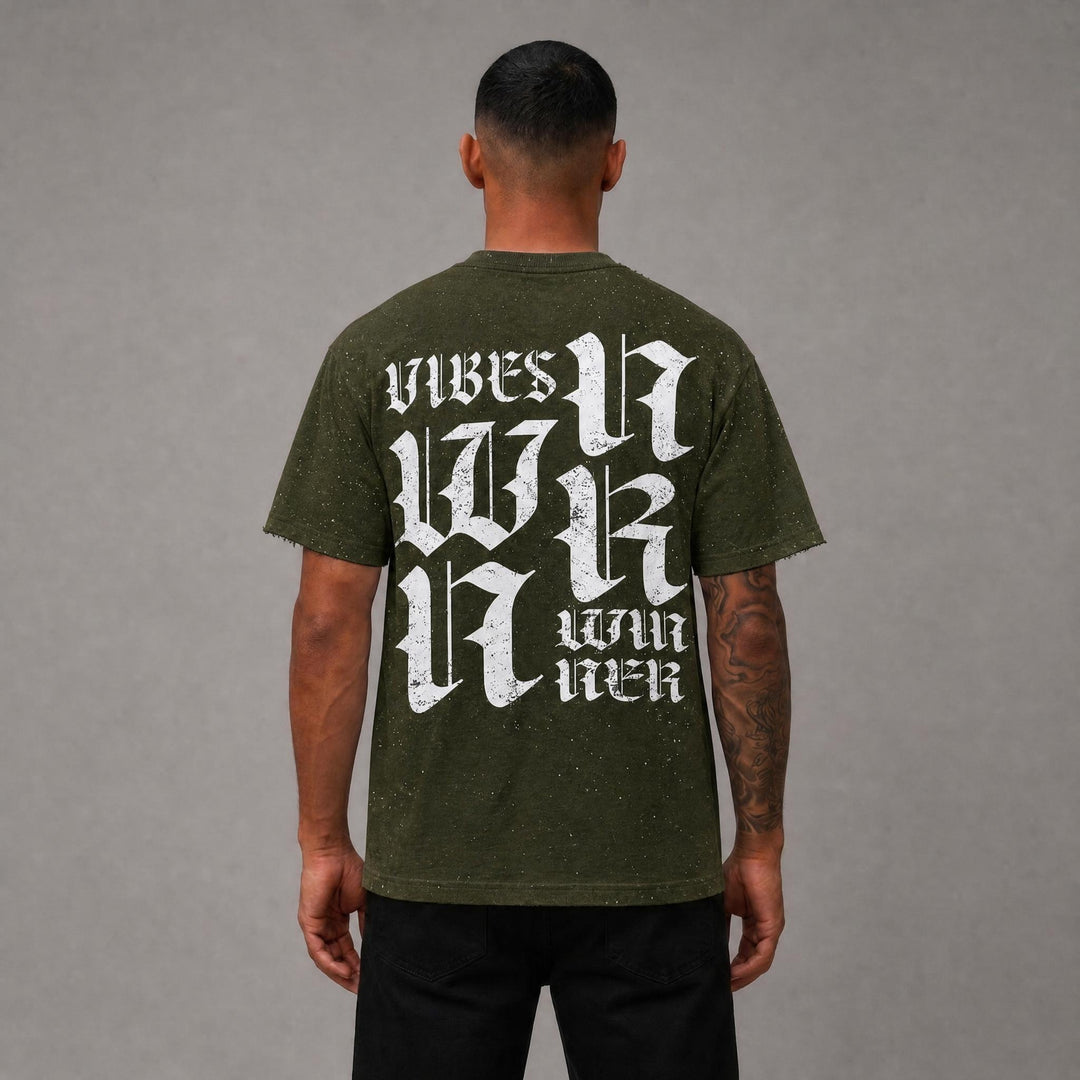 Depressed Cropped Tee - Green