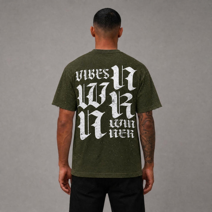 Depressed Cropped Tee - Green