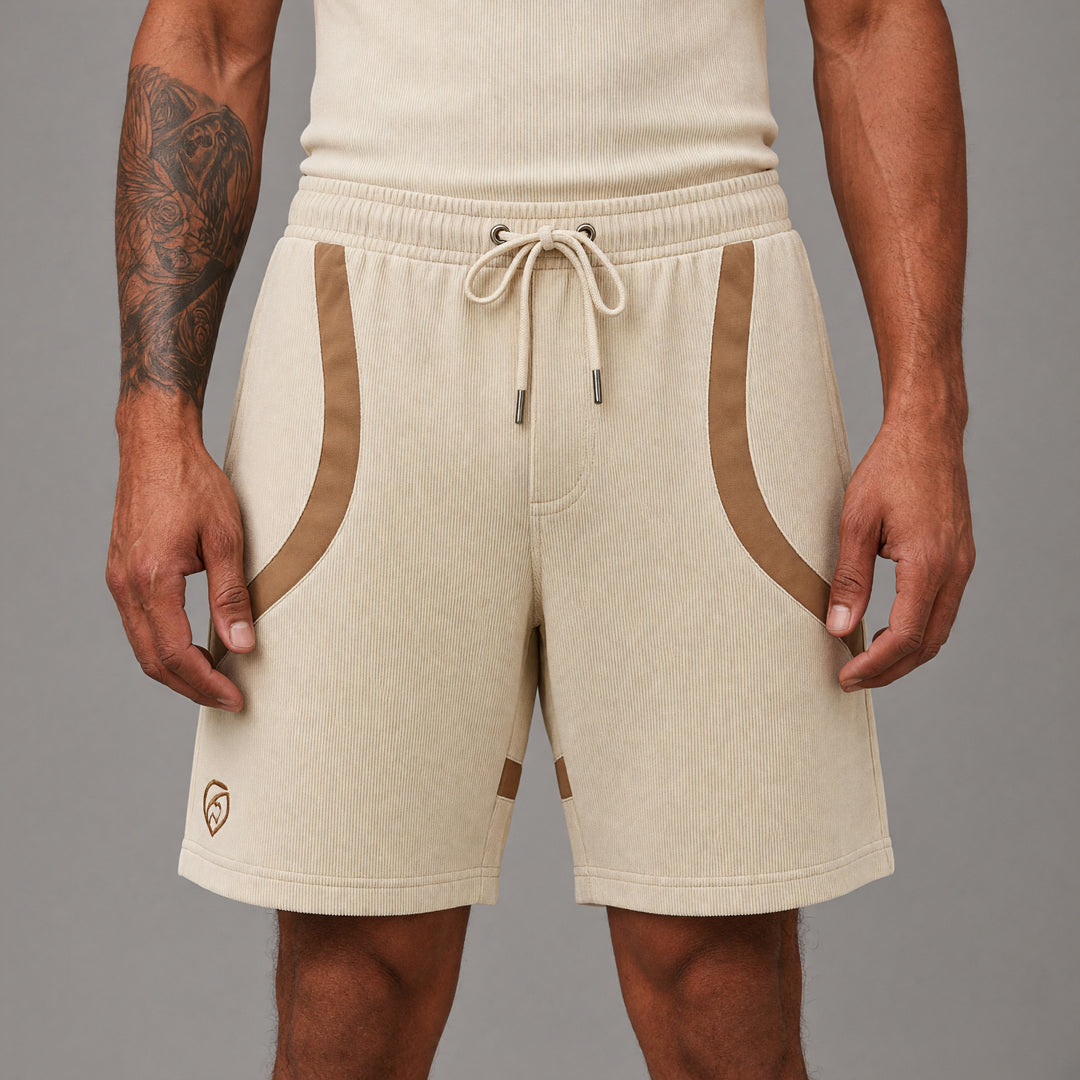 Elite Corduroy Shorts - Beige