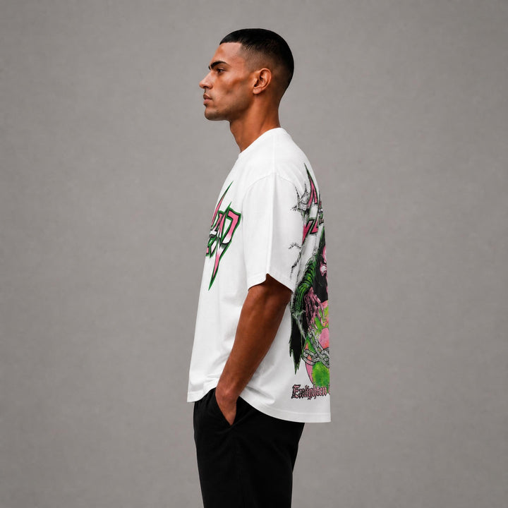 Enlighten One Cropped Tee - White