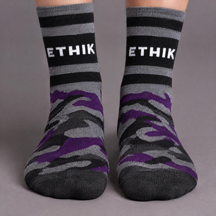 Ethik Militant Crew Socks - Digi Camo