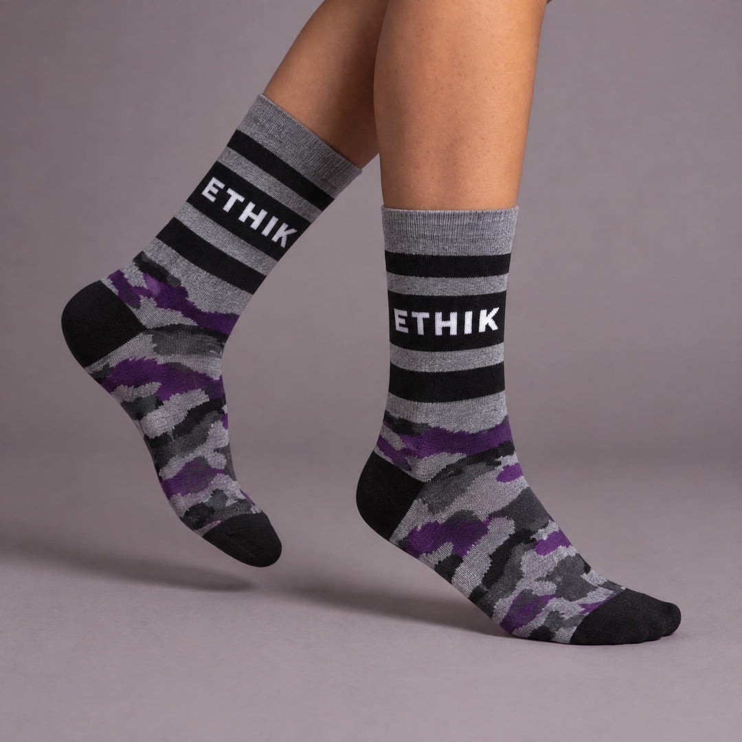 Ethik Militant Crew Socks - Digi Camo