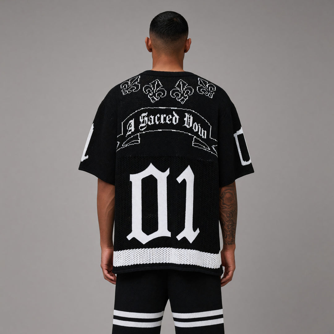 FAITH DEALER SWEATER TEE - BLACK
