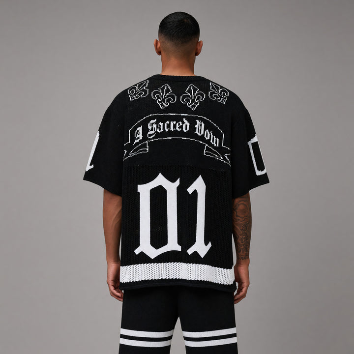 FAITH DEALER SWEATER TEE - BLACK