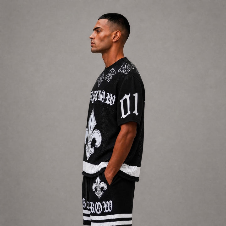 FAITH DEALER SWEATER TEE - BLACK