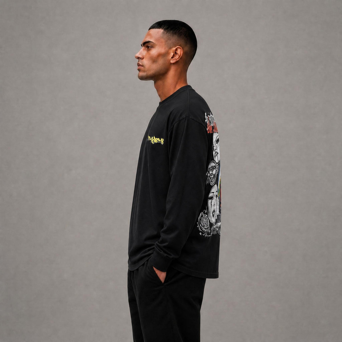 Faith In The Street Long Sleeve - Black