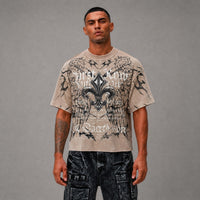 First Row Immutable Cropped Tee - Beige