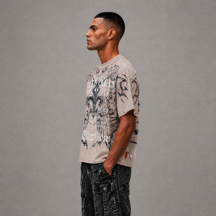 First Row Immutable Cropped Tee - Beige