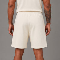 Fm30426 Simpsons-D'oh- Mens Fleece Loose Fit Short - Eggshell