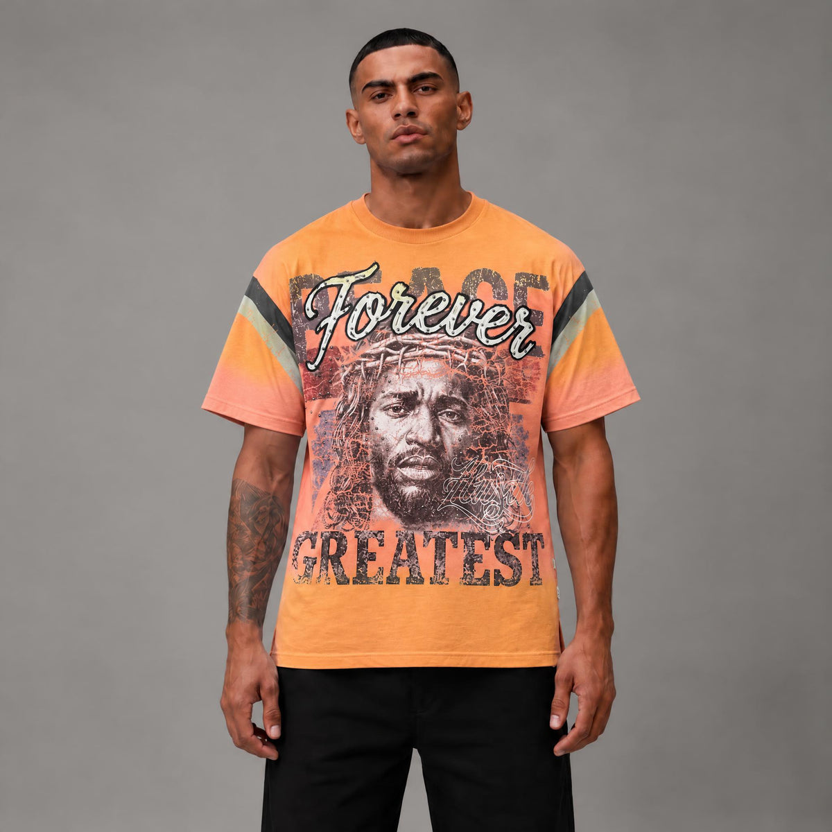 Forever Greatest French Terry Tee - Men's Graphic Streetwear T-Shirt