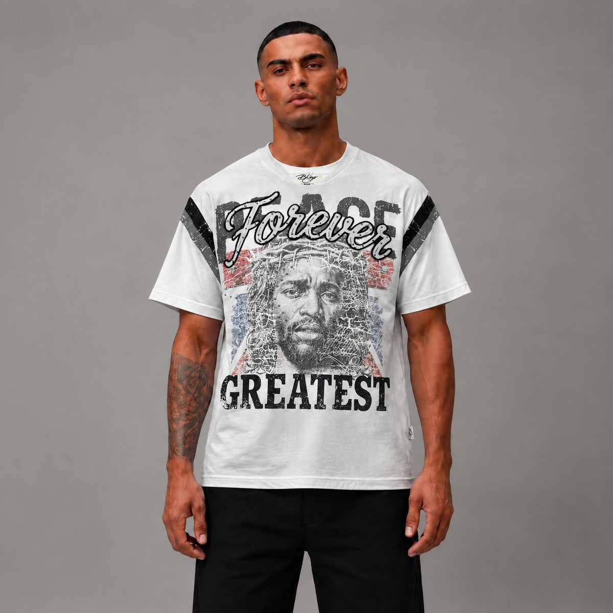 Forever Greatest French Terry Tee - Men's Graphic Streetwear T-Shirt