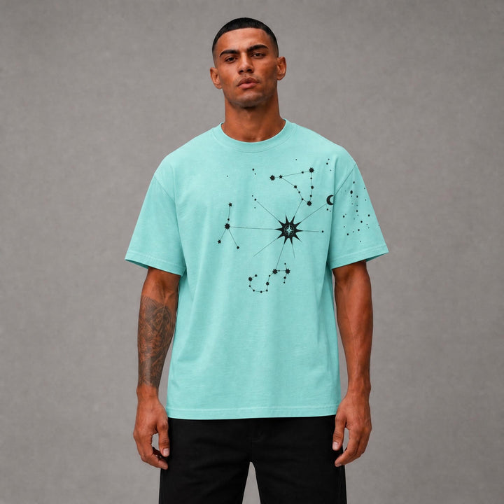 Galaxy Star Sign Tee - Blue