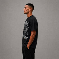 Get Money Angel Printed Tee - Black
