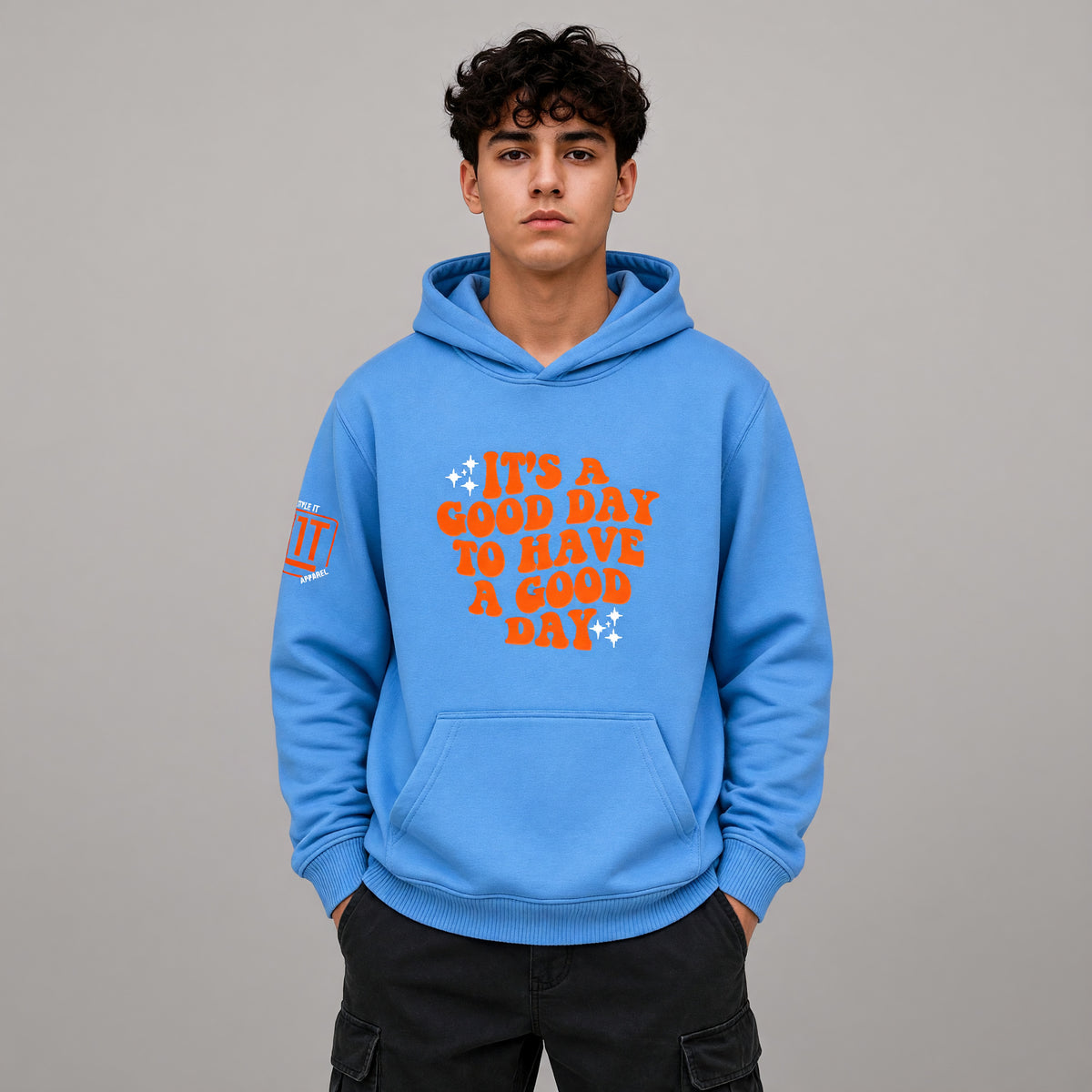 Good Day Kids Hoodie - Blue