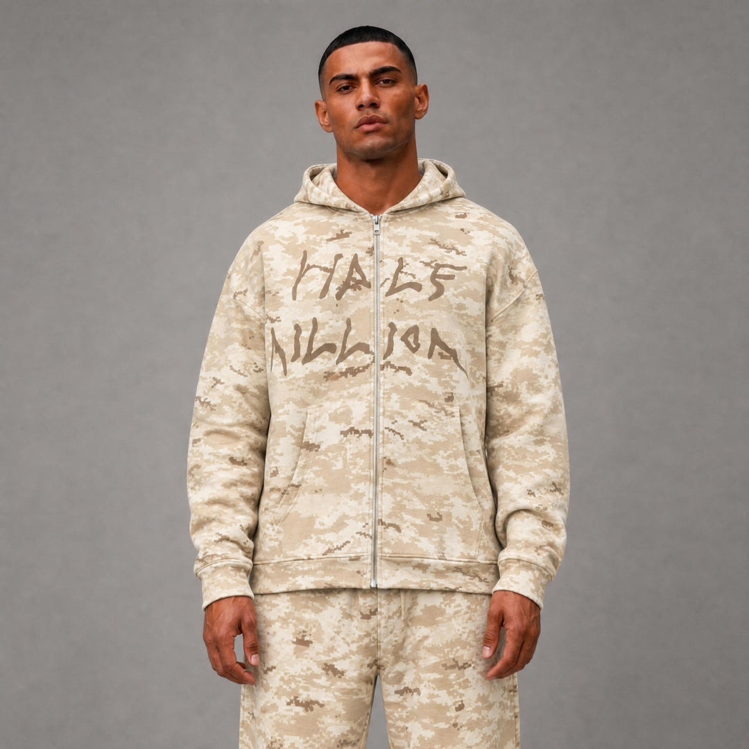 Half Million Zip Up - Beige