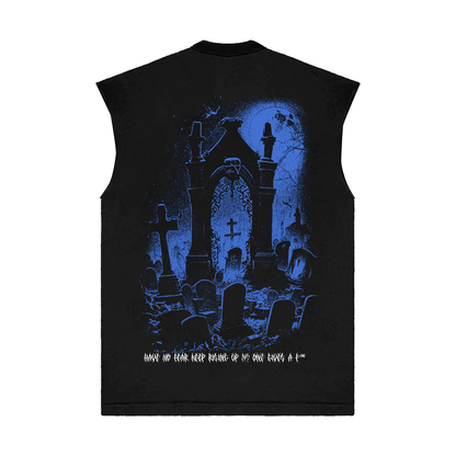 "Have No Fear" Sleeveless Tee - Black