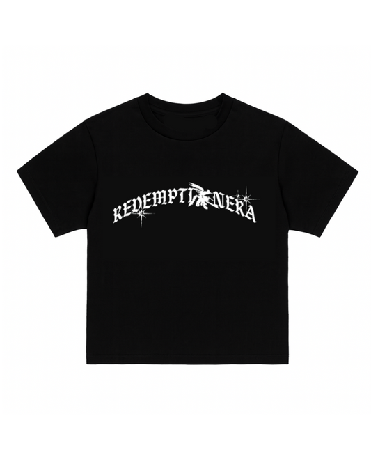 Heaven Cropped Tee - Black