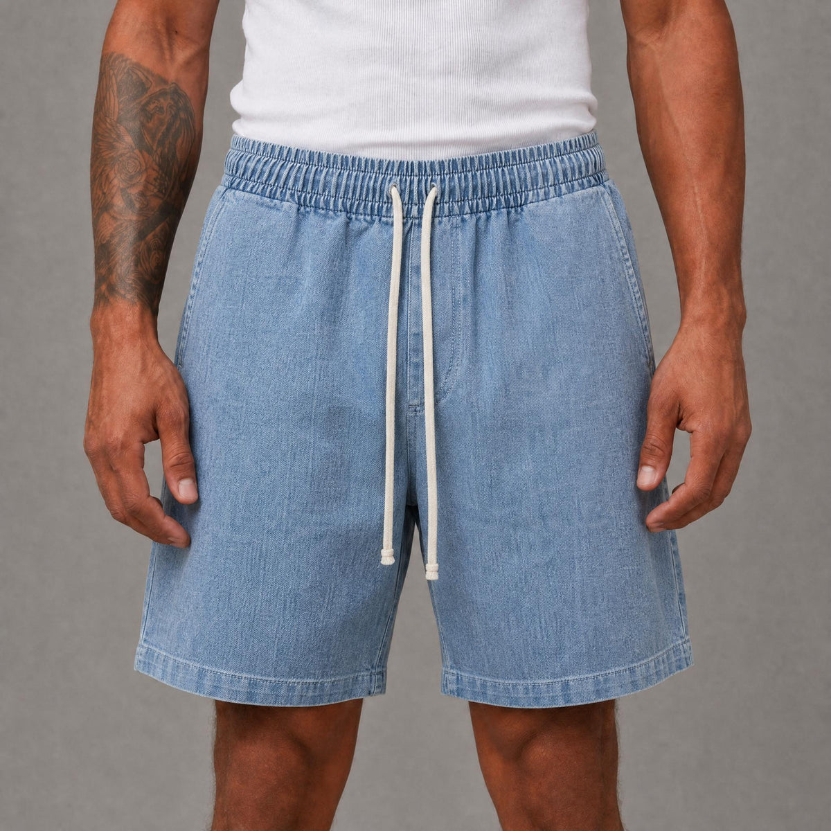 Heir Relaxed Shorts - Medium Blue