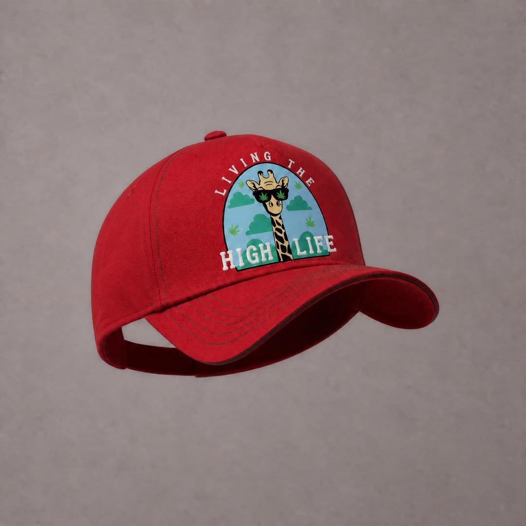 High Life Snapback Trucker Hat - Red