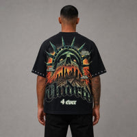Highly Undrd Liberty Crop Fit Tee - Black