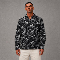 Horses Button Down - Black