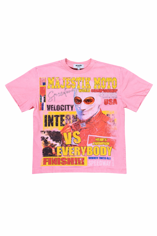 Majestic Speedway Standard Tee - Pink