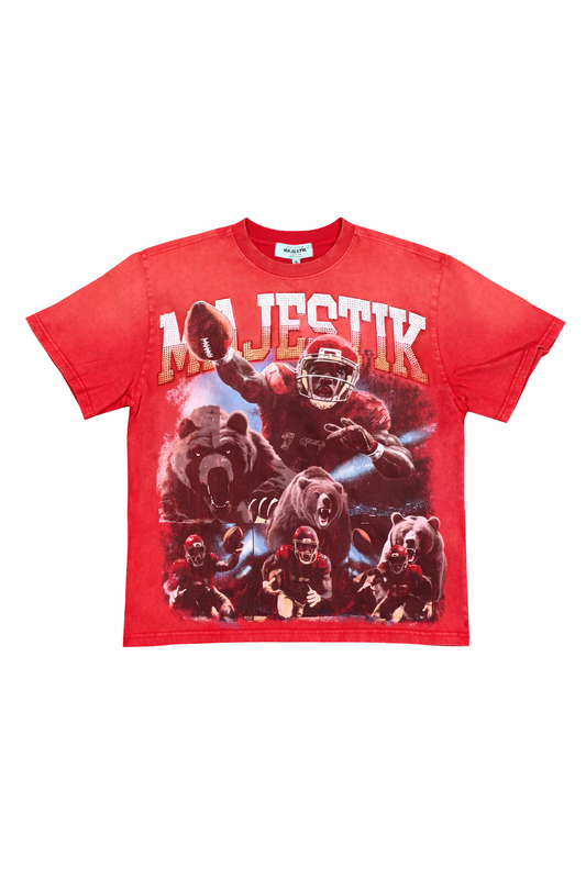 Majestic Football Theme Standard Tee - Red