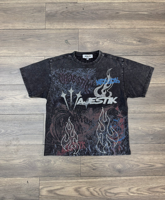Majestik Fearless Fitted Tee - Acid Washed