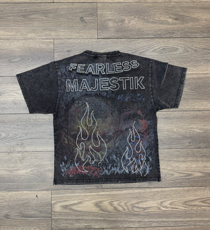 Majestik Fearless Fitted Tee - Acid Washed