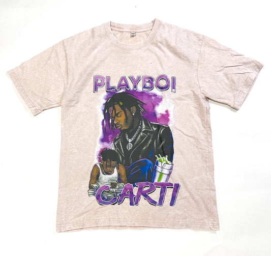 Playboi Carti Graphic Tee - Cream