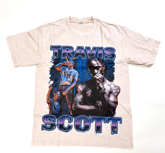 Travis Scott Graphic Tee - Cream