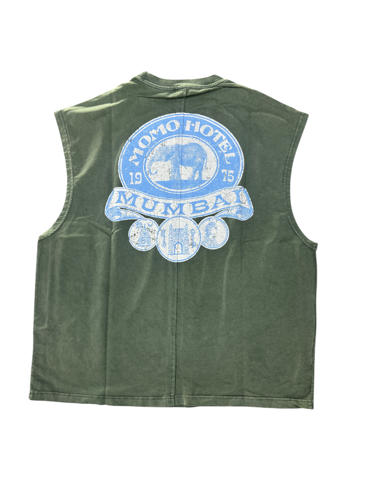 Mumbai Muscle Tee - Olive