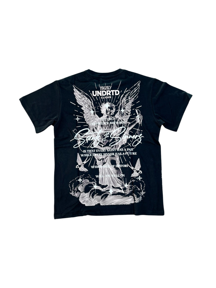 Saint And Sinners Graphic Tee - Black