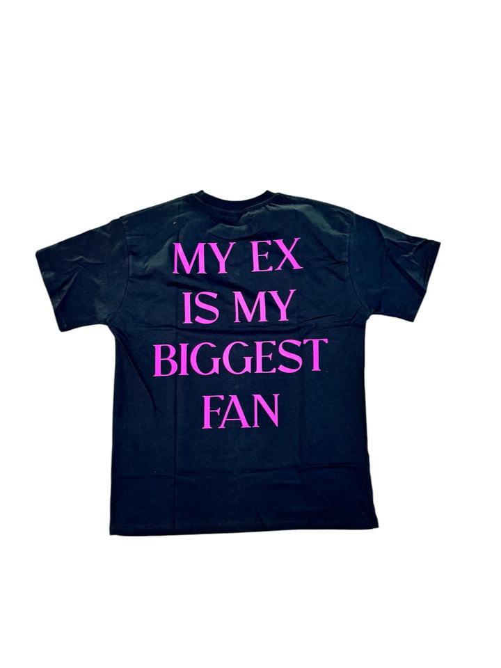 Ex Fan Graphic Tee - Black/Pink