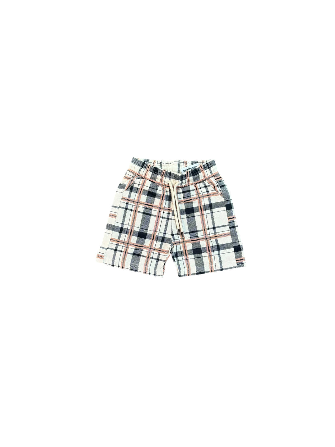 Kids Flannel Shorts - Beige