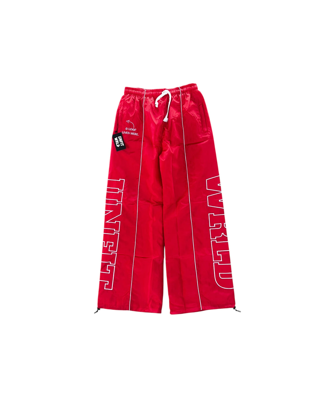 Unftd Wrld Baggy "Parachute" Pants - Red