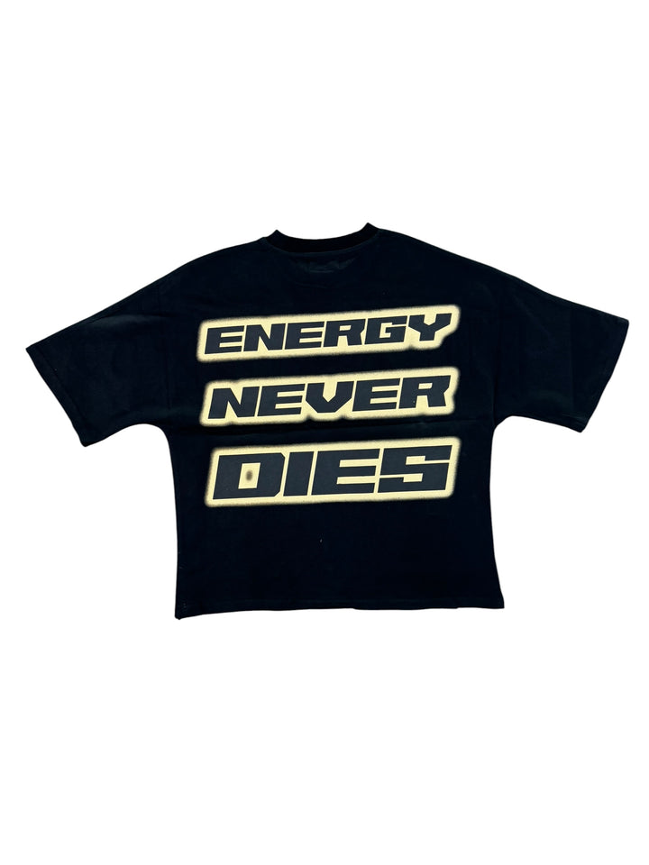 Nova Star Crop Fitted Tee - Black