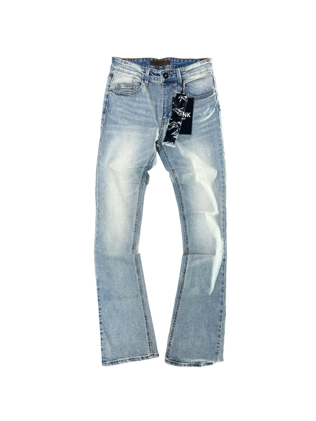 Basic Stacked Jeans - Blue