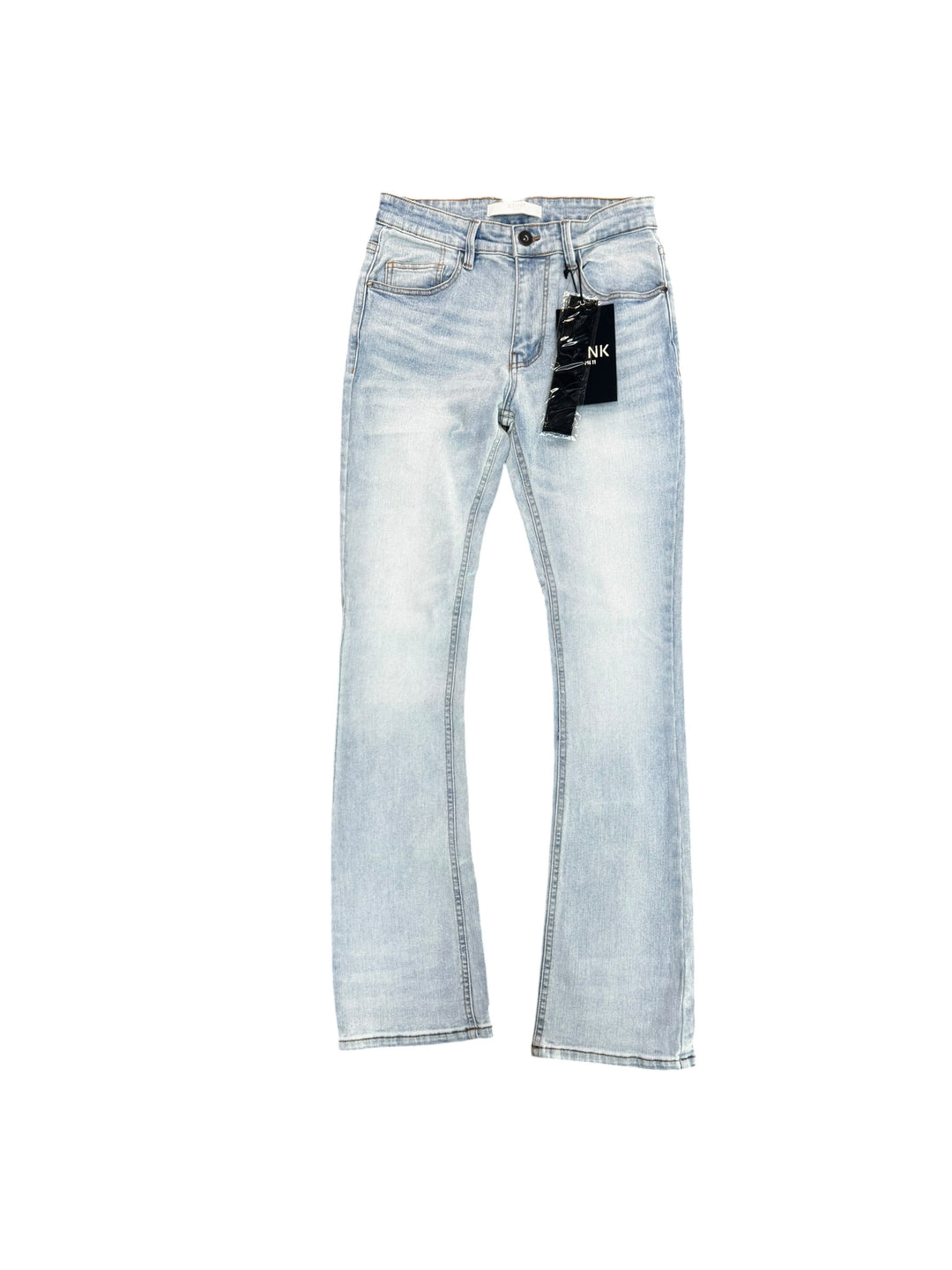 Basic Stacked Jeans - Light Blue