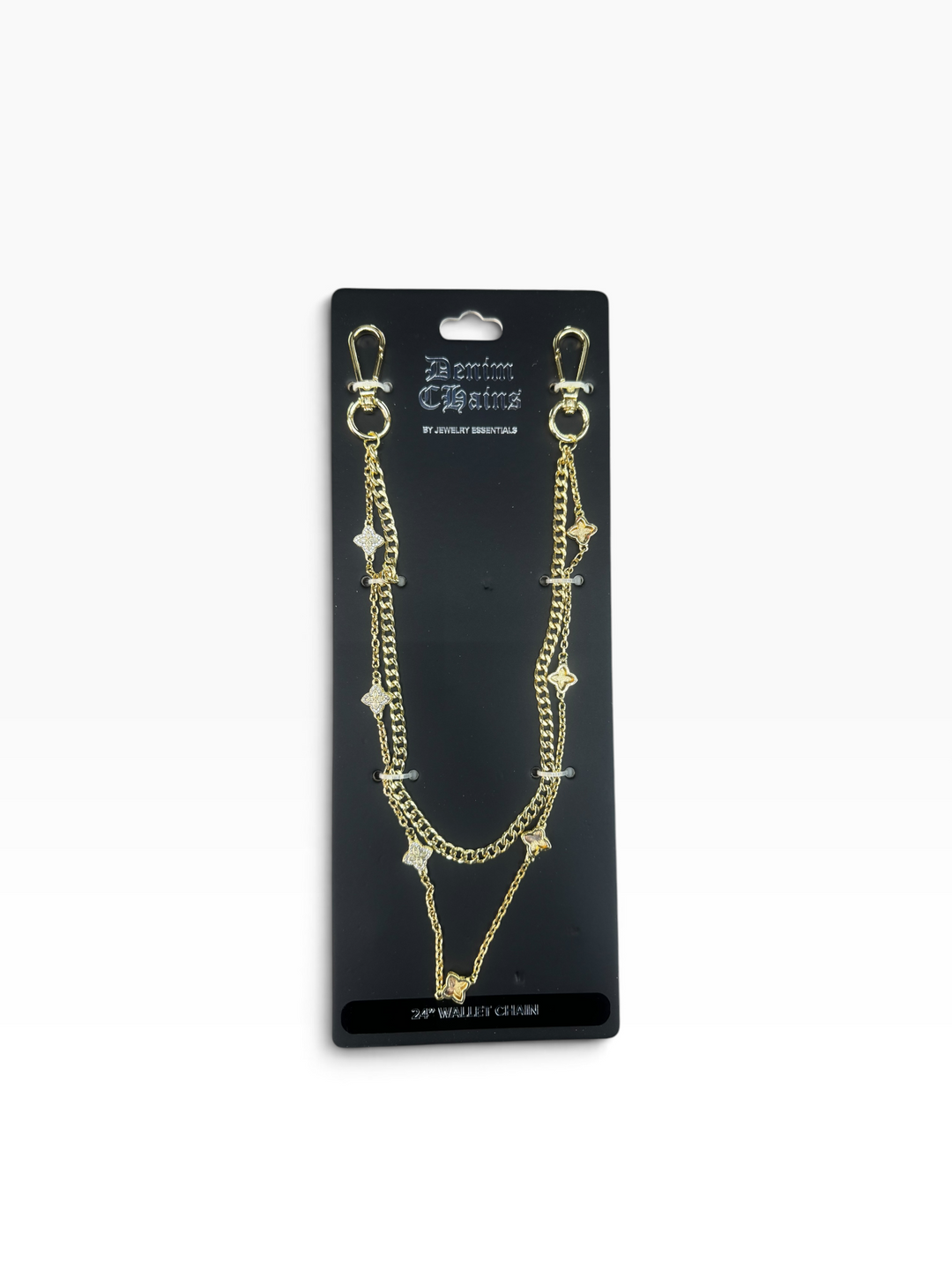Double Chain Wallet Chain - Gold