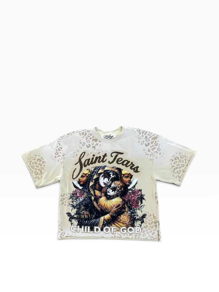 "SAINT TEARS" F-TERRY T-SHIRTS