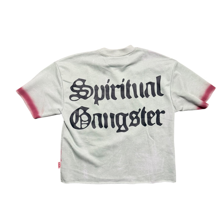 Spiritual Gangster Cropped Tee - White