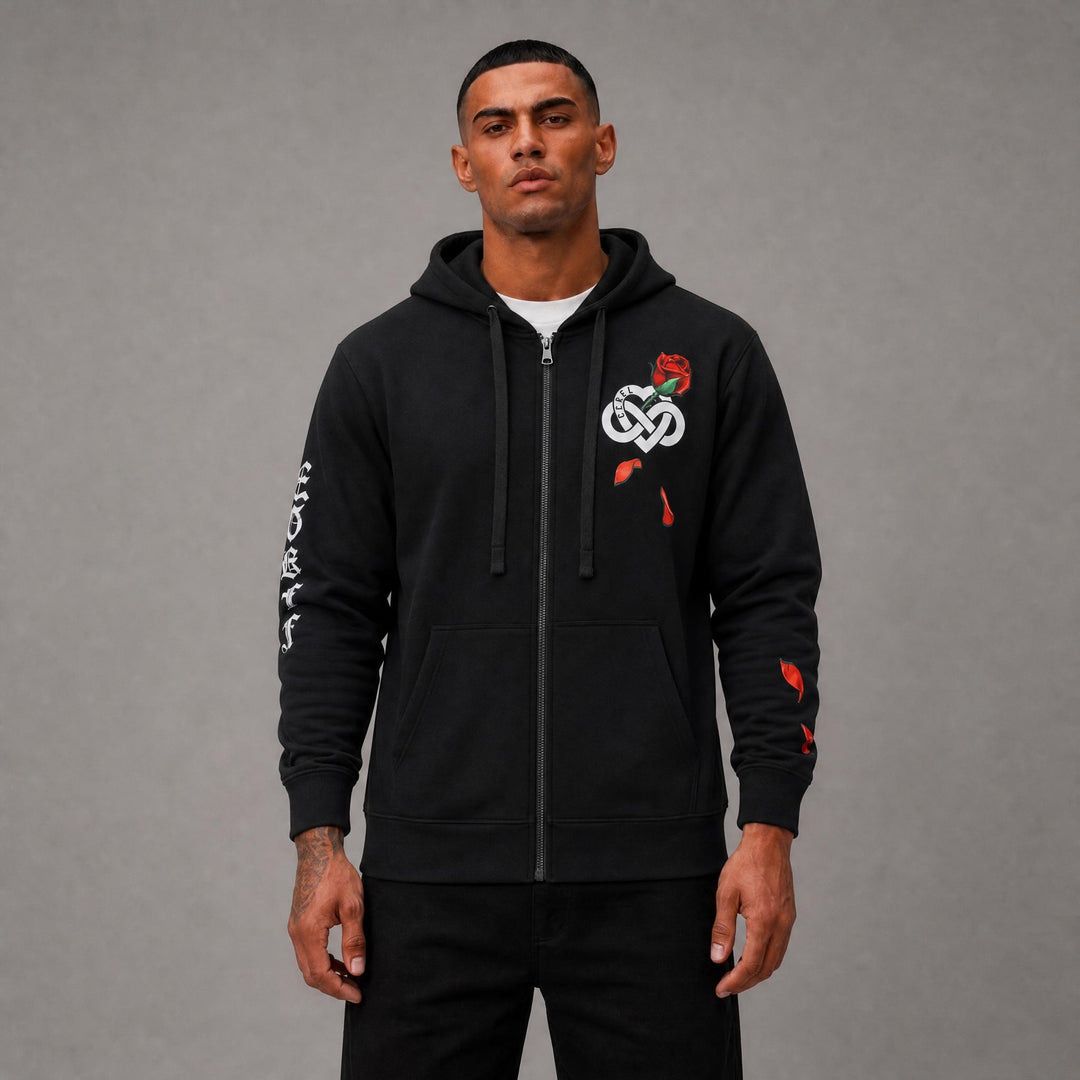 Infinite Amour Fullzip Hoodie - Black