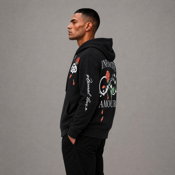 Infinite Amour Fullzip Hoodie - Black