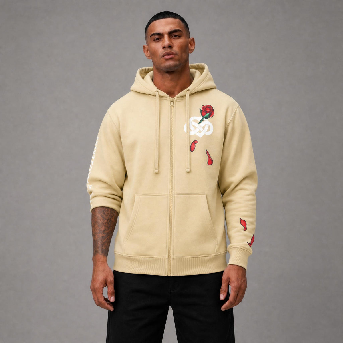 Infinite Amour Fullzip Hoodie - Khaki