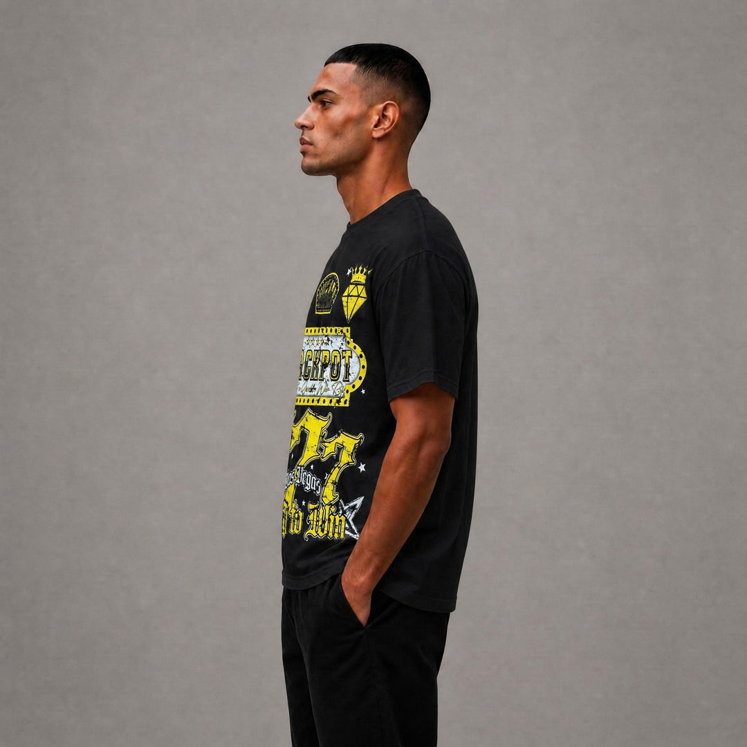 Jackpot Graphic Tee - Black
