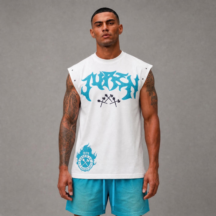 Juren Muscle Tee - White