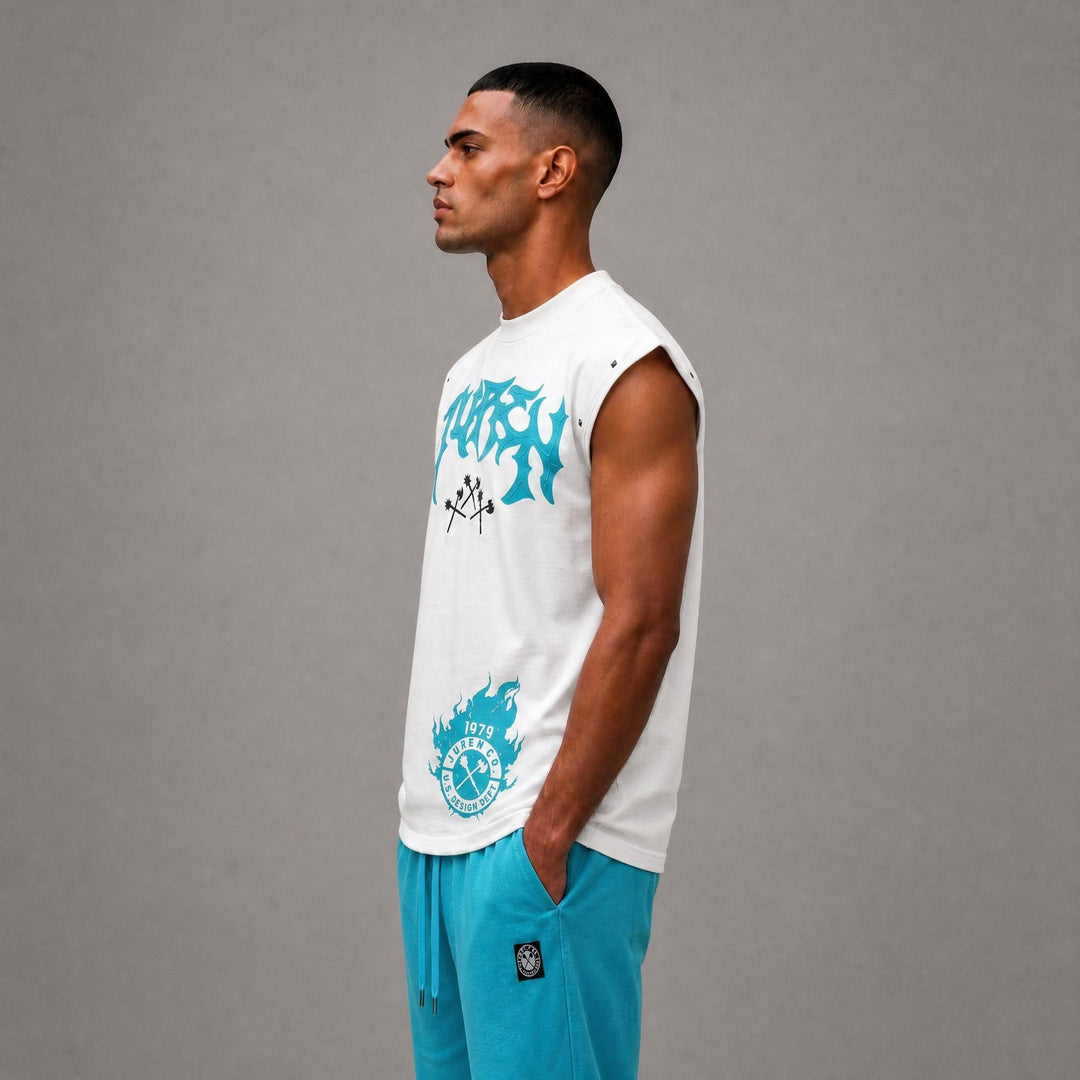 Juren Muscle Tee - White